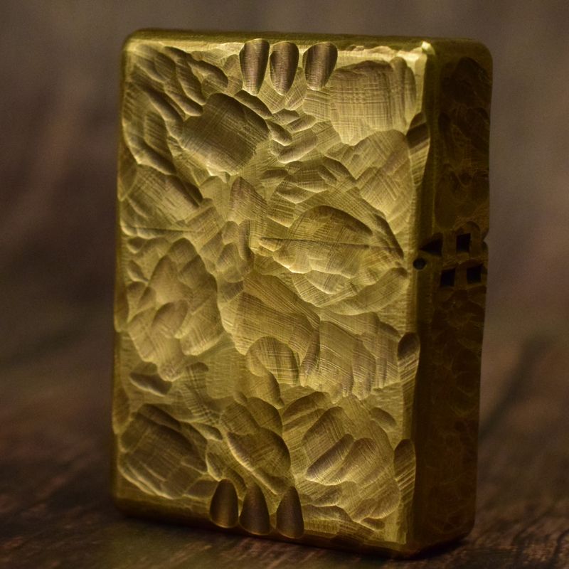 Nightmare Embossed Handmade Brass Retro Lighter