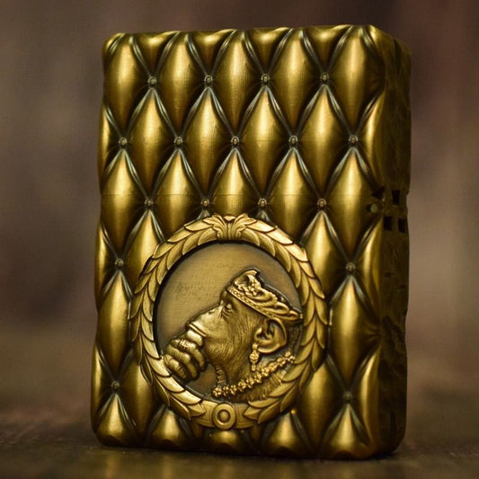 couple monkey  handmade brass kerosene lighter creative retro design