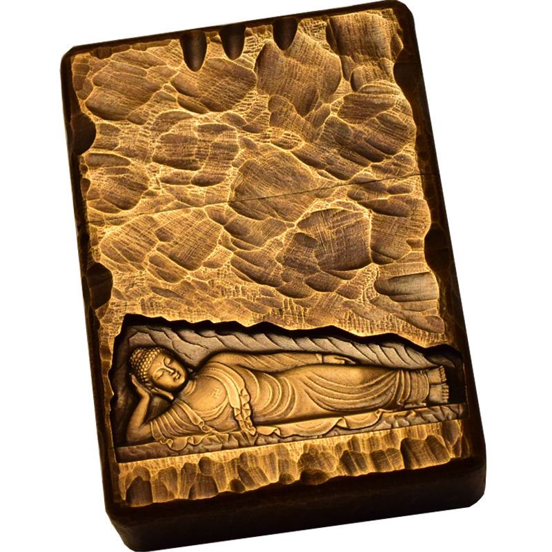 Reclining Buddha Pure Copper Carving Old Lighter Retro Creative Lighter