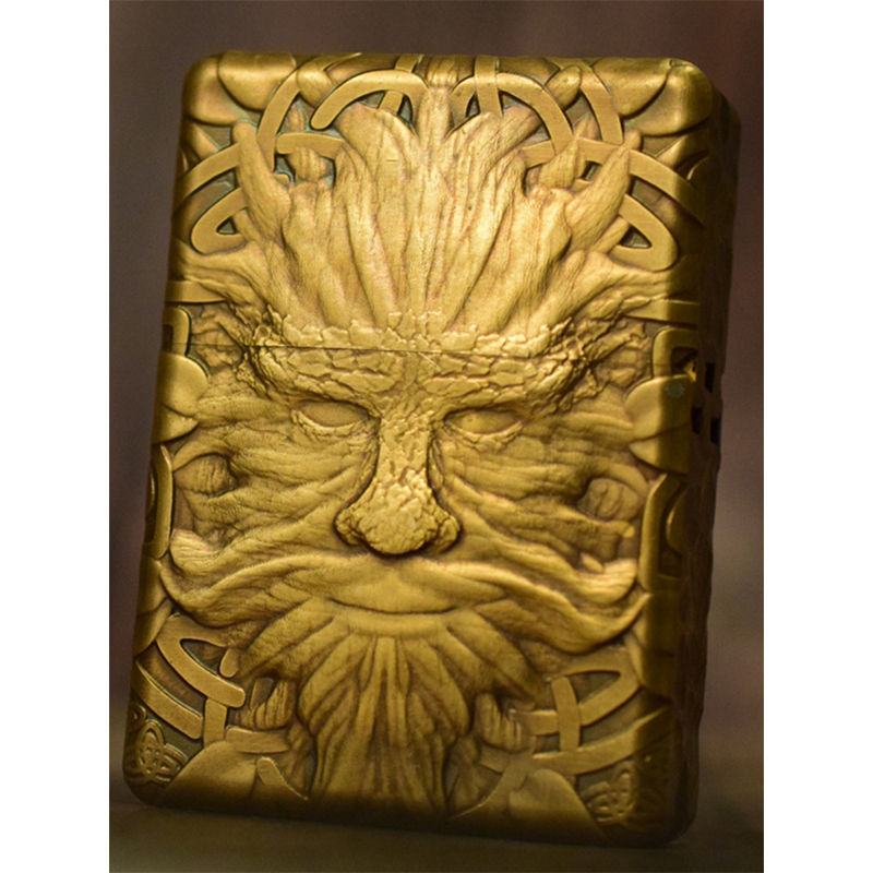 Dryad Queen Handmade Brass Engraving Vintage Lighter