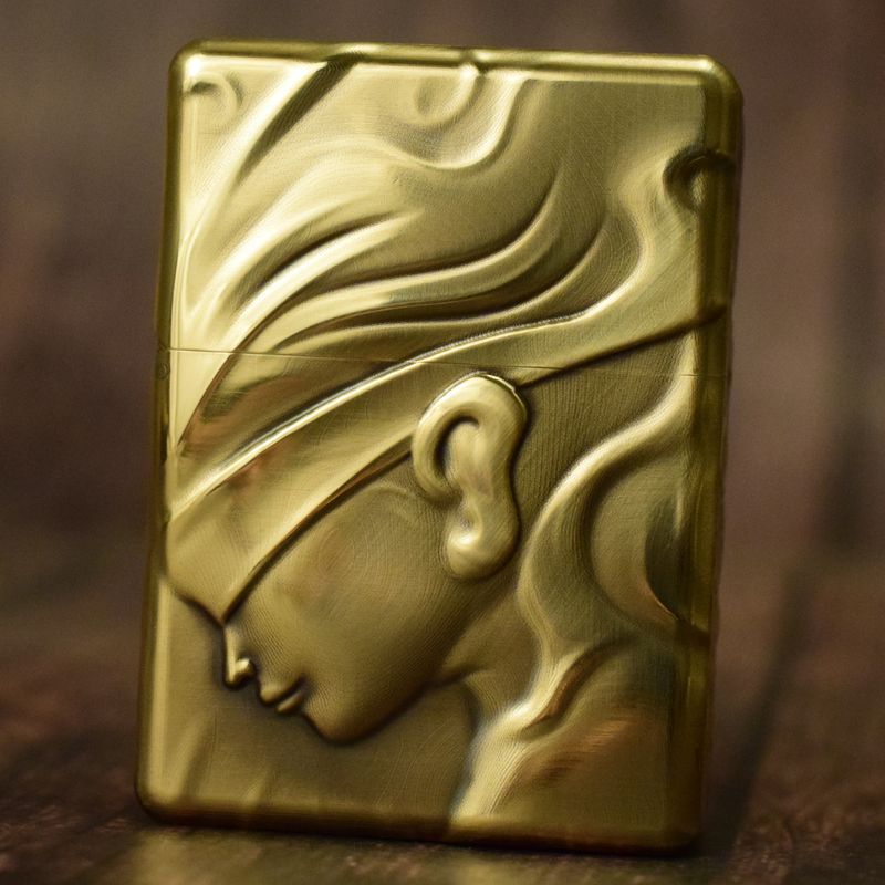 Nightmare Embossed Handmade Brass Retro Lighter