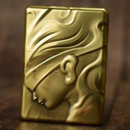 Nightmare Embossed Handmade Brass Retro Lighter