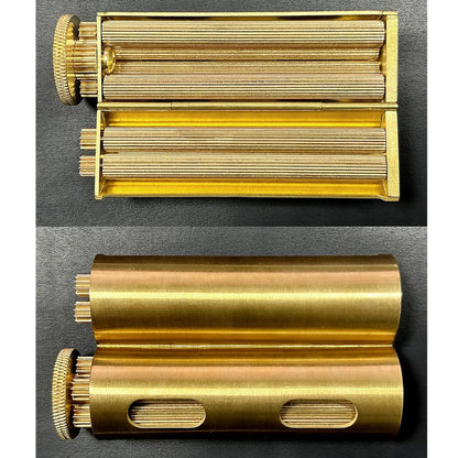 Manual Solid Brass Cigarette Rolling Machine Manual, Tobacco Roller Machine, Cigarette Maker Machine Uses 70mm Rolling Paper