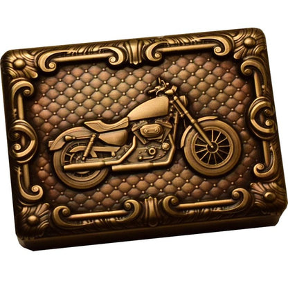 Harley motorcycle brass engraved lighter retro nostalgic pure handmade lighter