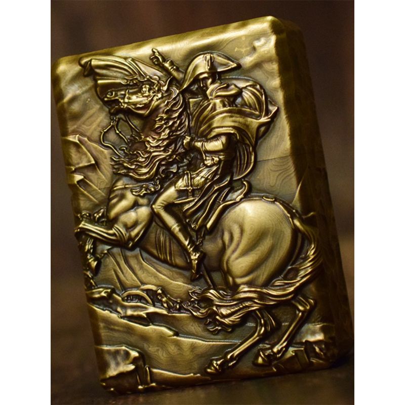 Napoleon pure copper engraving vintage lighter handmade lighter