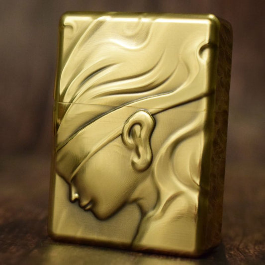 Nightmare Embossed Handmade Brass Retro Lighter